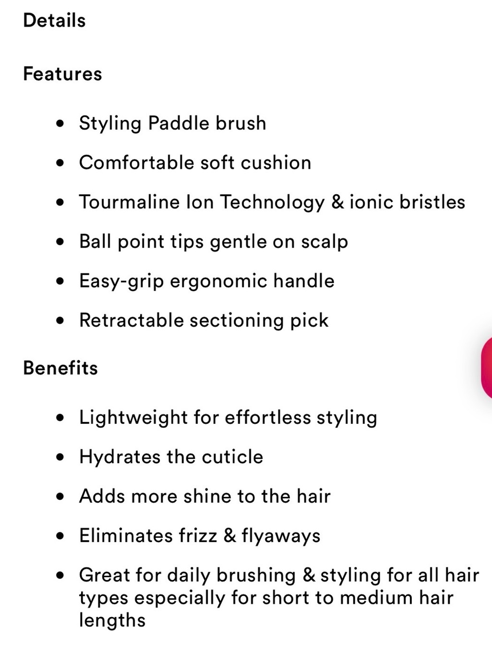NWT Olivia Garden NanoThermic Ceramic + Ion 9 Row Styling Brush Hydrates - Picture 3 of 3